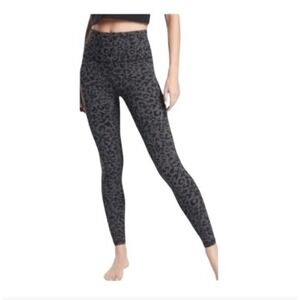 Athleta Elation Leopard Print Ultra High Rise Tight Leggings Black Grey Powervit